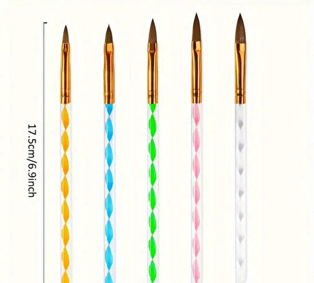 Tırnak Süsleme Fırçası ; Nail Art Fırçasi ; Desen Fırçası Seti