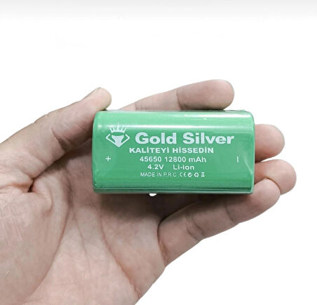 Gold Silver GS-14000 Şarjlı El Feneri | 40W 4000 Lümen | 12800 mAh Li-ion | Kamp, Avcılık & Acil Durumlar