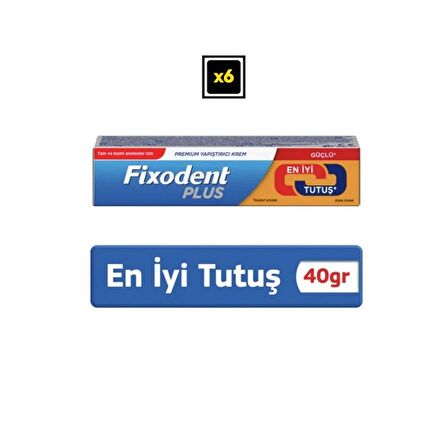 Fixodent Premium Best Hold 40 Gr x 6 lı