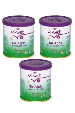 Vivet Konserve Sir Ağda Azulen 240 gr 3'lü Set