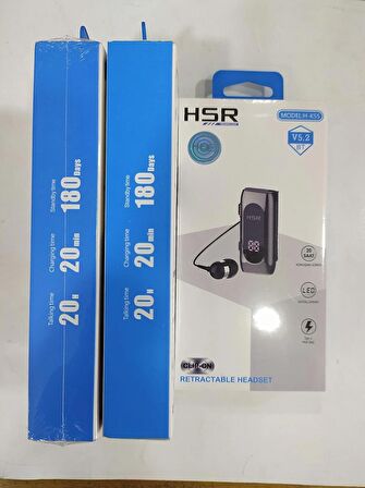 HSR TEKNOLOJİ LED EKRANLI ÇEKMELİ BLUETOOTH KULAKLIK