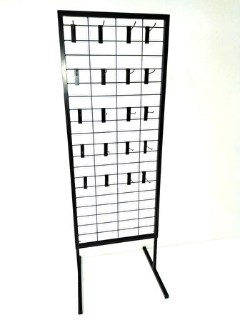 Tel Pano Stand - Telli Aksesuar Çorap Standı, Tel Çorap Standı 60x190