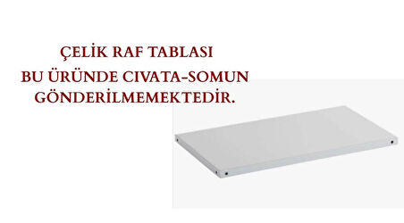 Galvaniz Çelik Raf Tablası - Depo, Arşiv, Kiler, Dosya, Market Rafı 20x60 cm-0.70 mm