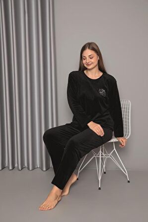 SENFONİ 10458 Kadın BATTAL KADİFE TAKIM