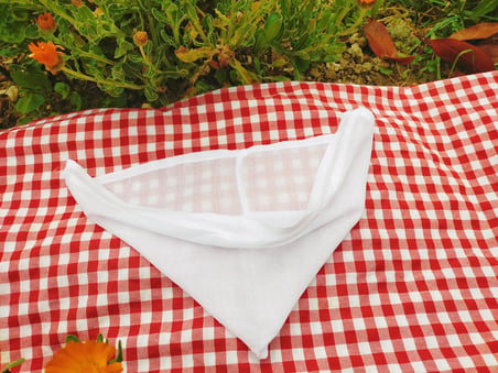 Süt, Peynir Ve Yoğurt Süzme Bezi ( Torba )- Doğal Tülbent Bezinden  20*20 cm