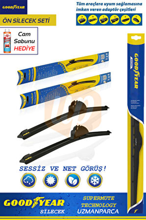 Good Year Seat İbiza 2006-2009 SuperMute 2'li Muz Tipi Ön Silecek Seti