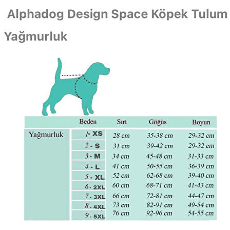 Alphadog Thunder Polarlı Orta-Büyük Irk Köpek Yağmurluk Tulumu