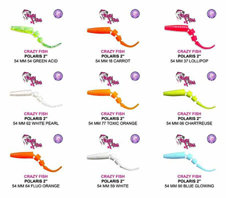 CRAZY FISH POLARIS 2 54 MM SAHTE SİLİKON