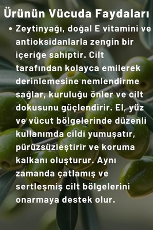 Naturix Zeytinyağlı Özlü El, Yüz ve Vücut Bakım Kremi 250Ml | Vitaminli Yağlar Serisi - Nem Terapisi