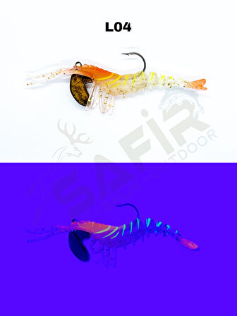 Sea Horse Manic Shrimp 3D Karides 7 cm. Sahte Silikon