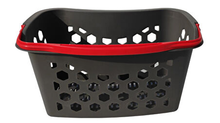 2 Adet Fasulye Tipi Plastik Alışveriş Sepeti - Market El Sepeti Mavi