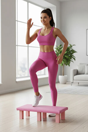 SPOR EVİNİZDE STEP TAHTASI PİLATES TAHTASI (12 CM YÜKSEKLİK)