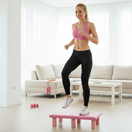 SPOR EVİNİZDE STEP TAHTASI PİLATES TAHTASI (12 CM YÜKSEKLİK)