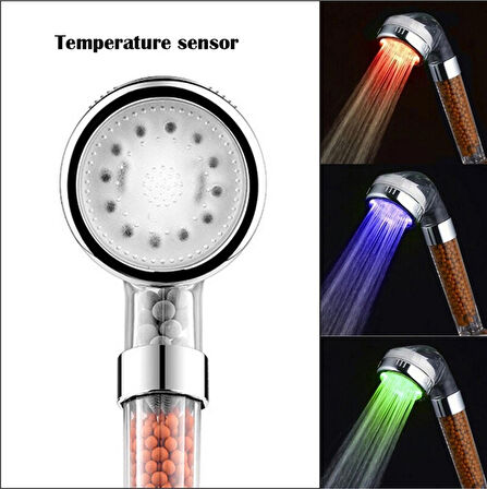 Euromix Led Işıklı Duş Başlığı