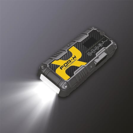 FOR-X X-12000 AKÜ TAKVİYESİ LASTİK ŞİŞİRİCİ POWERBANK LED IŞIK