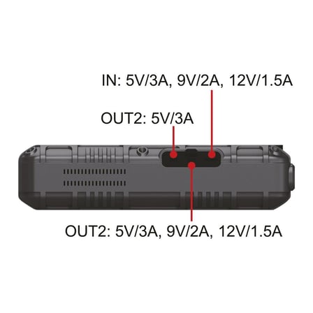 FOR-X X-12000 AKÜ TAKVİYESİ LASTİK ŞİŞİRİCİ POWERBANK LED IŞIK