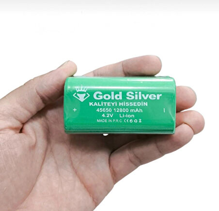 Gold Silver GS-14000 Şarjlı El Feneri | 40W 4000 Lümen | 12800 mAh Li-ion | Kamp, Avcılık & Acil Durumlar