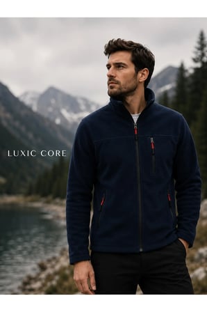 unisex lacivert Polar Ceket Fermuarlı – Soğuk Havalara Uygun, Rahat ve Şık Tasarım