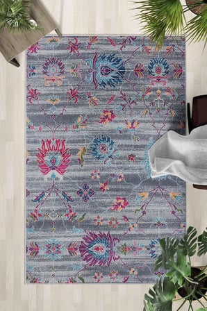 Kaymaz Taban Yıkanabilir Halı – Mutfak, Salon, Yatak Odası için Modern Dijital Baskı Halı (SLNHALI44