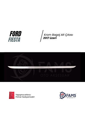 Fiesta 2017 Üzeri Krom Bagaj Alt Çıtası Paslanmaz Çelik