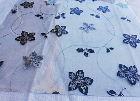 ŞEFFAF DESENLİ  80cm x 180cm MASA ÖRTÜSÜ 1.7mm KALIN PVC KAYMAZ MASA ÖRTÜSÜ