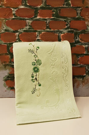 Özdilek Dila V3 Nakışlı 4'lü Havlu - Y. Yeşil