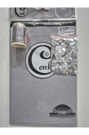 Gümüş Gri Damla pul Altınbaşak İp