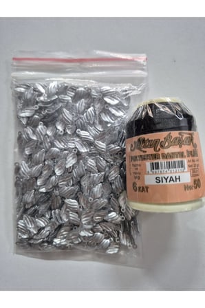 Siyah Yazma İp ve Gri yaprak Pul Takımı