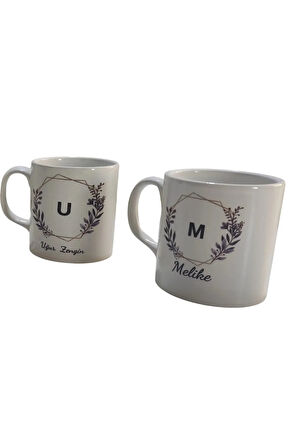 İsme Özel Kupa Isim Baş Harfi Kişiselleştirilebilir Özel Kupa Bardak