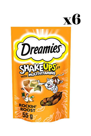 Dreamies Shakeups Multivitamins Kümes Hayvanlı Kedi Ödül Maması 55 gr