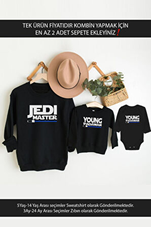 Jedi Master Baba Oğul Kız (TEK ÜRÜN FİYATIDIR KOMBİN YAPMAK İÇİN EN AZ 2 ADET SEPETE EKLEYİNİZ)