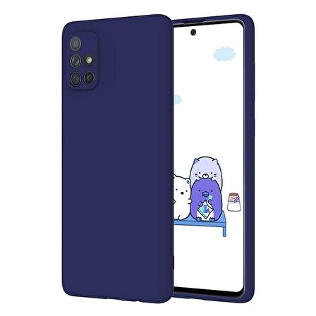 Smcase Samsung Galaxy M51 Kılıf Mat Kamera Korumalı Silikon 