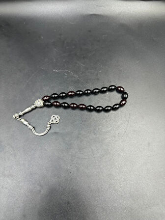 Alpaka Püskül  Ateş Kehribar Tespih