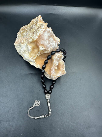 Alpaka Püskül  Ateş Kehribar Tespih