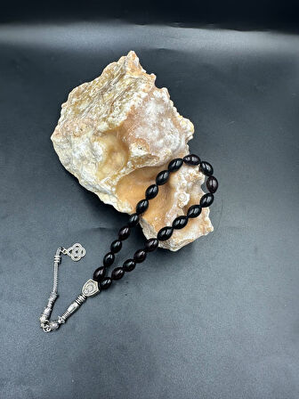 Alpaka Püskül  Ateş Kehribar Tespih