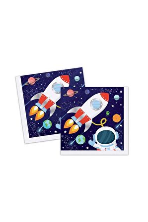 Kozmik Galaksi Kağıt Peçete 33X33 Cm. (16 Ad)