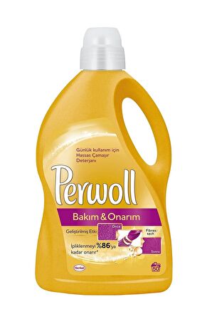 Perwoll Yenileme & Onarım Karma Renkler İçin Sıvı Deterjan 3 lt 50 Yıkama 