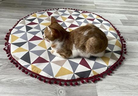 KEDİ VE KÜÇÜK IRK KÖPEKLER İÇİN YER MAT YATAĞI 70 CM