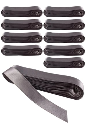 Saten Kurdela 10 Adet 3 cm Gri 10 mt
