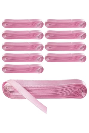 Saten Kurdela 10 Adet 1 cmPembe 10 mt