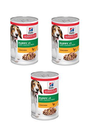 Hill's Science Plan Tavuklu Yavru Köpek Konserve Maması 370 Gr. X 3 Adet