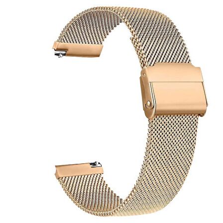 Gpack Huawei Watch GT 3 Classic 46mm Kordon Çıtçıtlı Hasır Metal Örgülü KRD 45