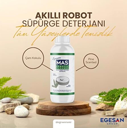 MAS Robot Süpürge Deterjanı Çam Ferahlığı Kokulu 1000 ml X6 Adet