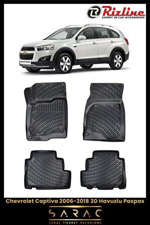 Rizline Chevrolet Captiva 2013 Model 3D Havuzlu Paspas
