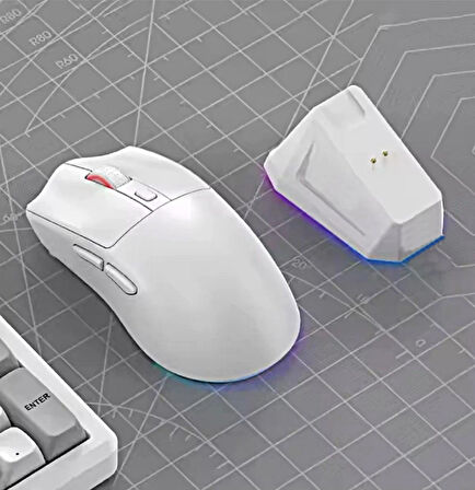 WD139 Manyetik Şarjlı BT+2.4GHZ 1600Dpı Ultra Hafif Şarjlı Kablosuz Oyuncu Mouse Oyuncu Faresi