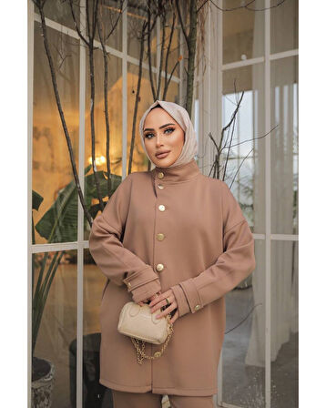 HAKİM YAKA SCUBA TAKIM Camel