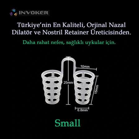 Horlama Önleyici Nazal Dilatör Burun İçi Silikon Apne Aparatı Nostril Burun Nefes Açıcı Silikon File Small 2 Adet