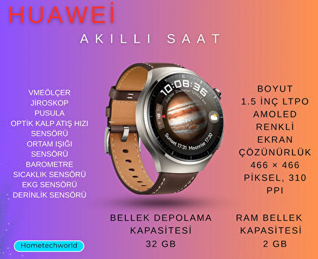 Huawei WATCH  PRO - Kahverengi
