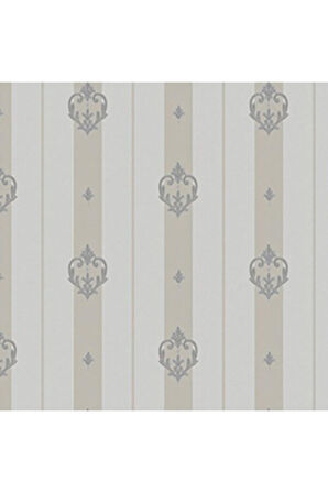 Seven Neoklasik Gizli Süslemeli Çizgili Duvar Kağıdı (16,5m2)