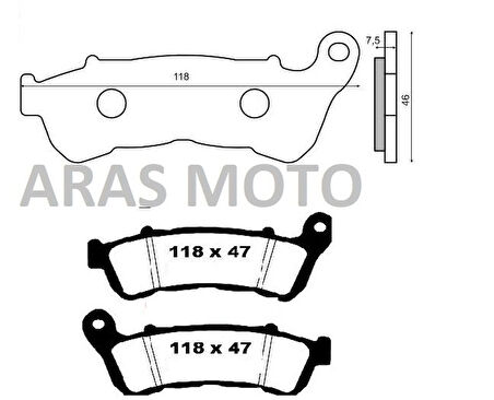 Honda NC 700- NC 750 -İntegra (2012-2014) Ön Fren Balatasi A KALİTE-ARASMOTO